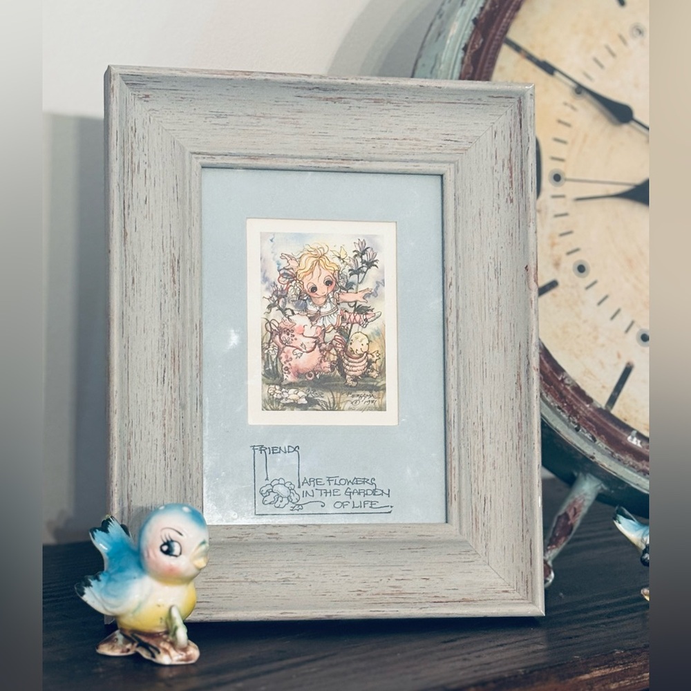 Signed 1980’s Jody Bersma Art Print. 8x10 Lithograph | Drawing | Numbered